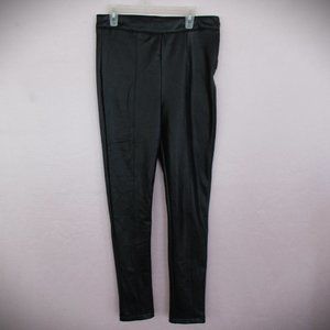 POTTER'S POT FAUX LEATHER PANTS/LEGGINGS Black Size S Like New